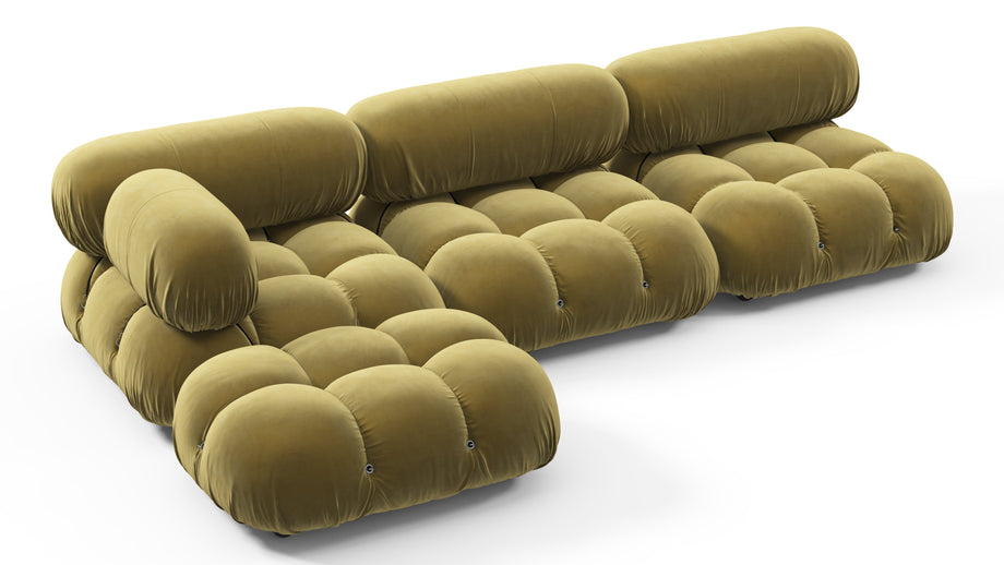 Bellini, il componibileOlive Gold Velvet