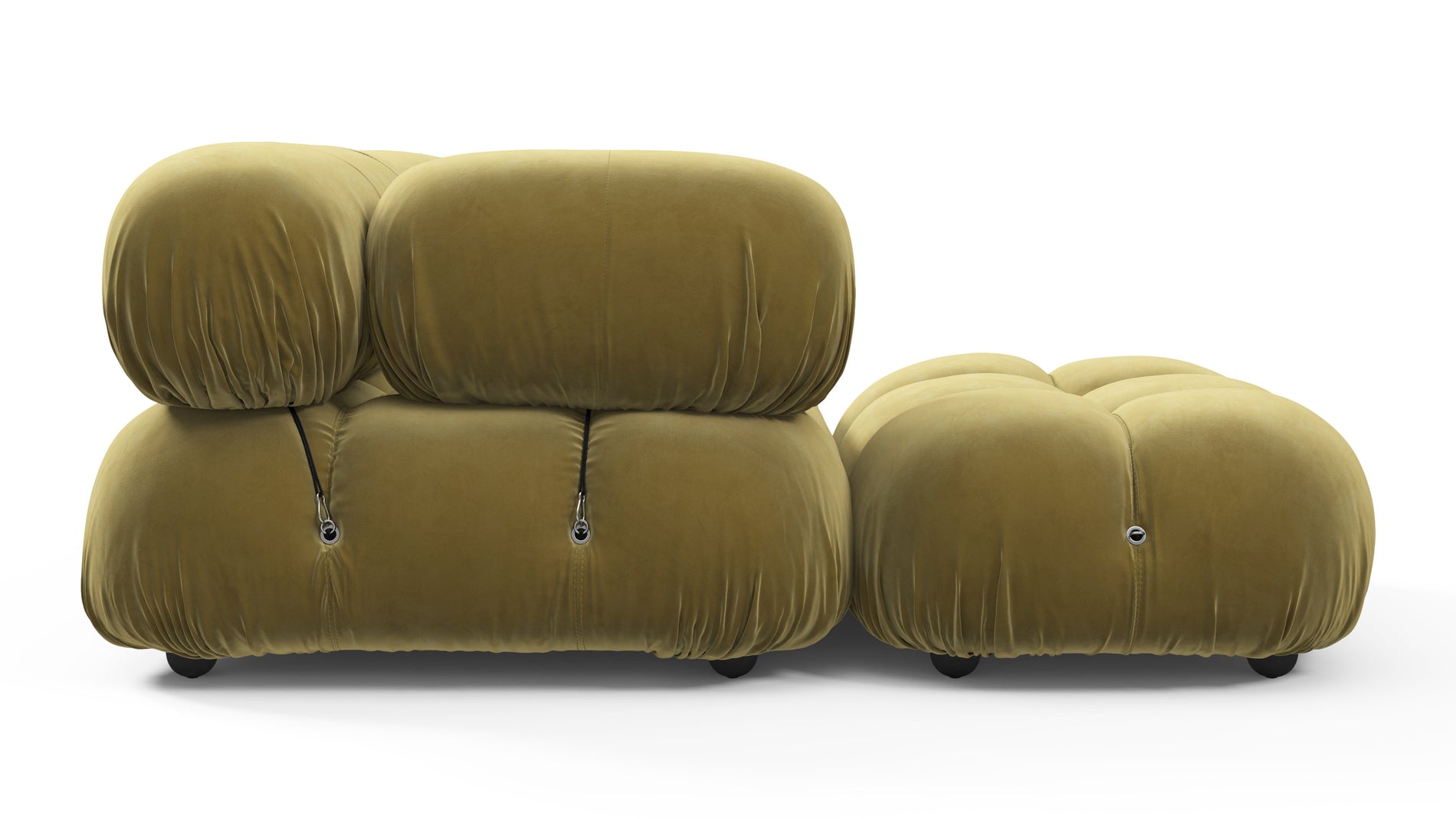 Bellini SectionalOliven Gold Samt