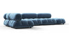 Bellini Sectional - Aegean Blue Velvet - Image 2