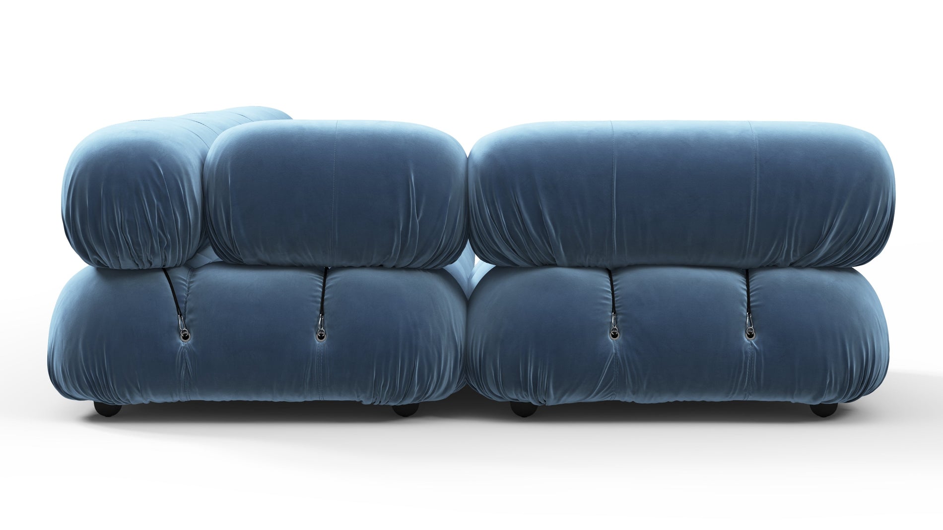 Bellini SectionalAegean Blue Velvet