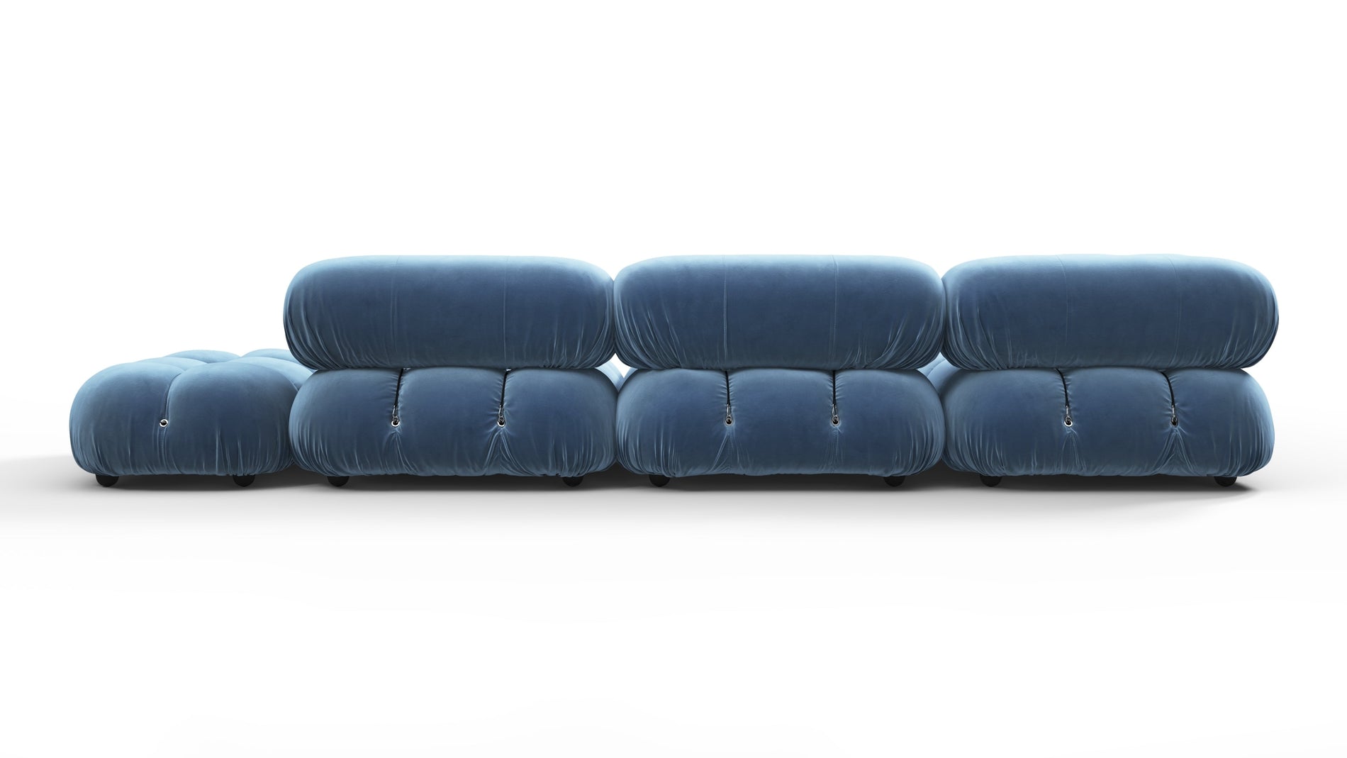 Bellini SectionalAegean Blue Velvet