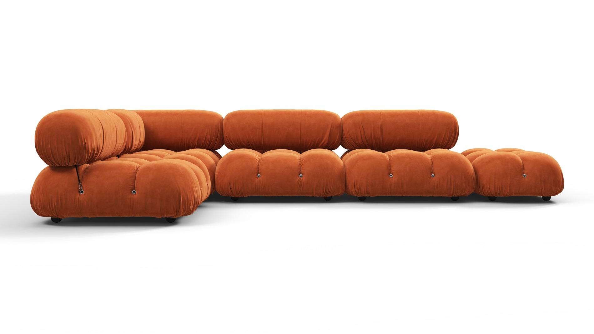 Bellini SectionalApricot Velvet