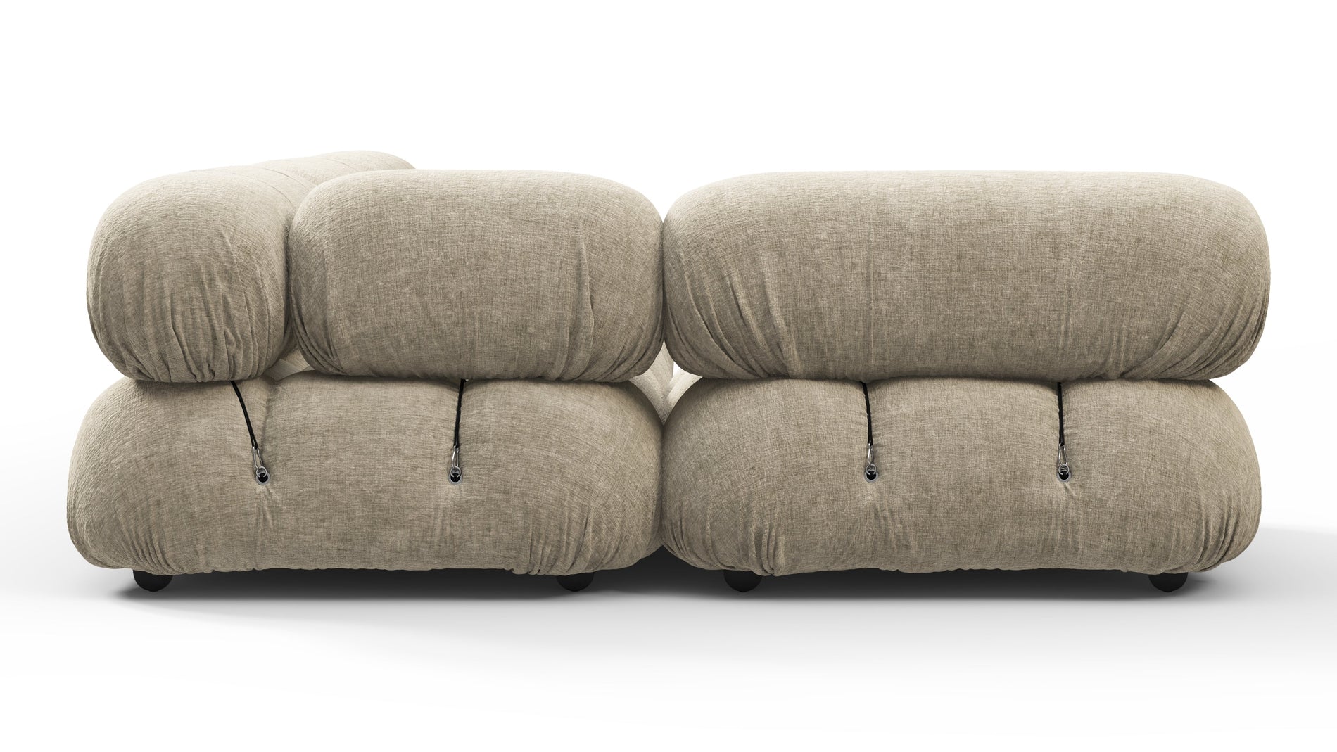 Bellini SectionalBeige Gray Chenille