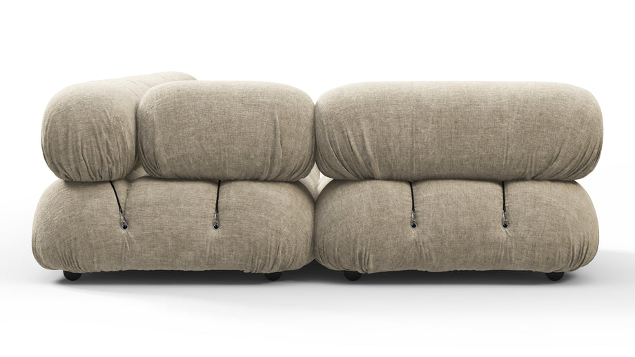 Bellini SectionalBeige Gray Chenille