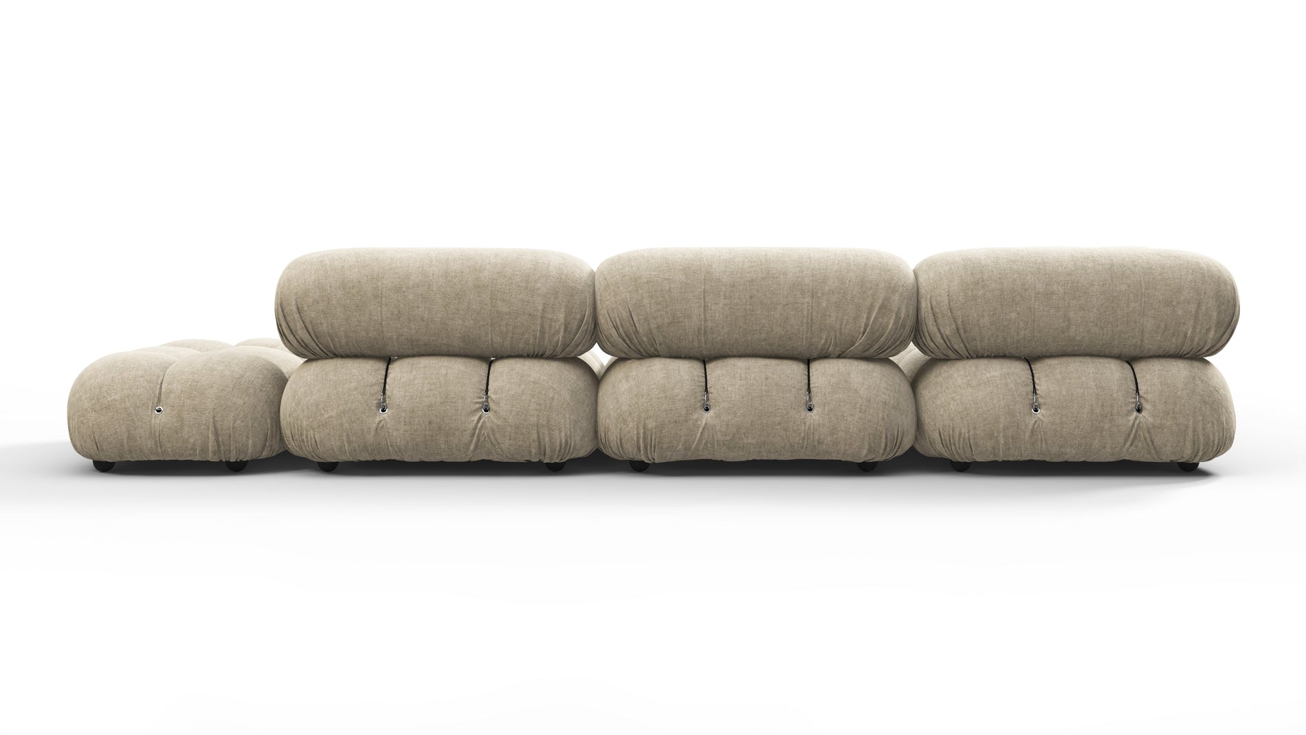 Bellini SectionalBeige Gray Chenille