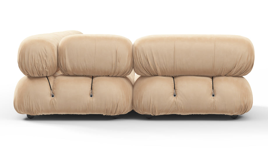 Bellini SectionalEcru Velvet