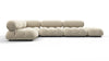 Bellini Sectional - Eggshell Vegan Suede - Image 1