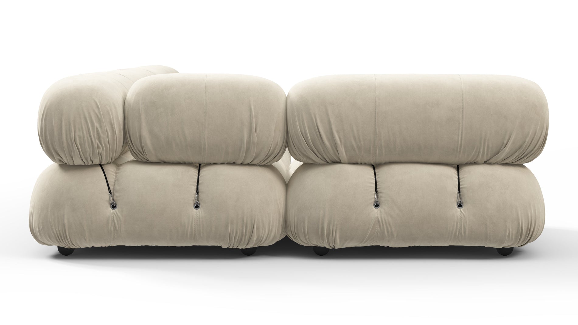 Bellini SectionalEggshell Vegan Suede