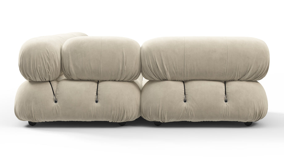 Bellini SectionalEggshell Vegan Suede