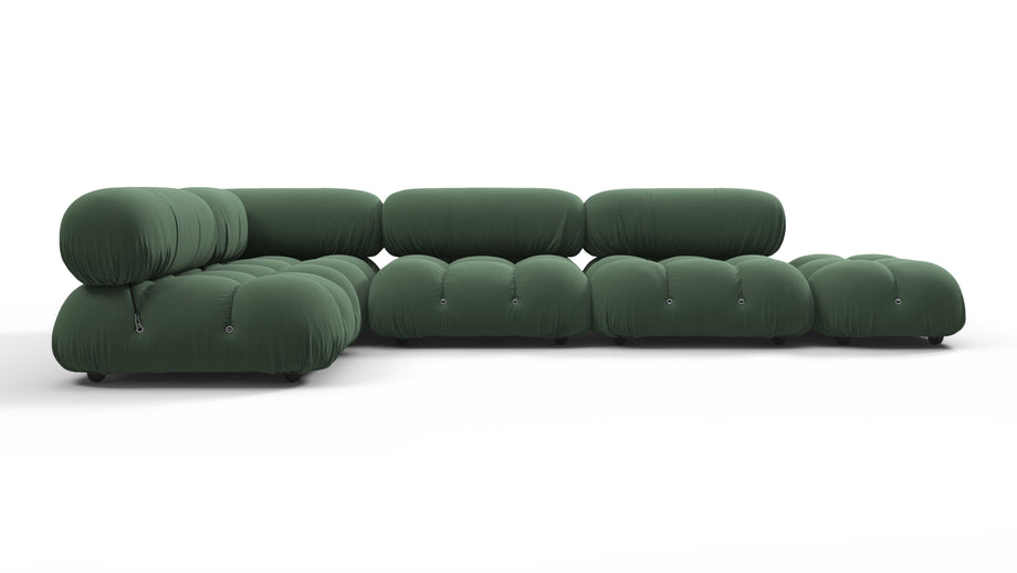 Bellini SectionalEvergreen Brushed Weave