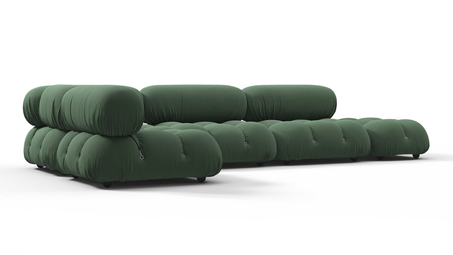 Bellini SectionalEvergreen Brushed Weave