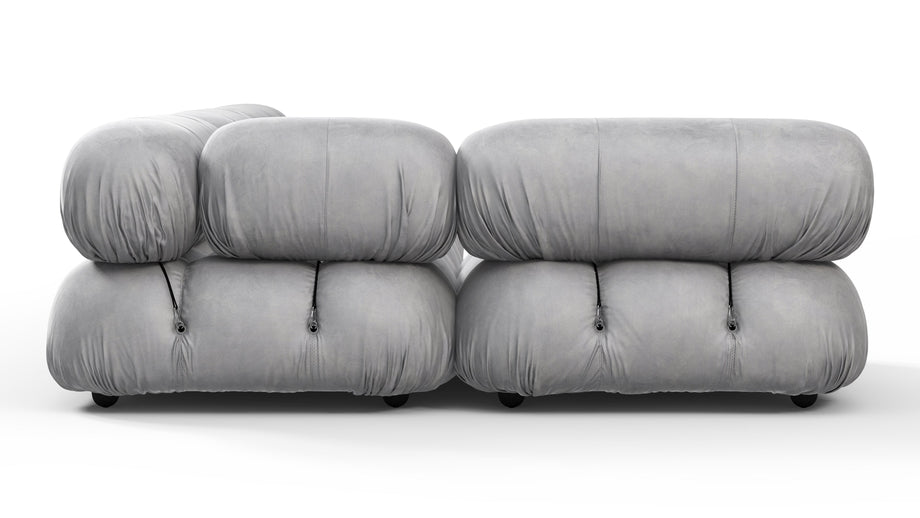 Bellini SectionalLight Gray Velvet