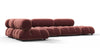 Bellini Sectional - Maroon Velvet - Image 2