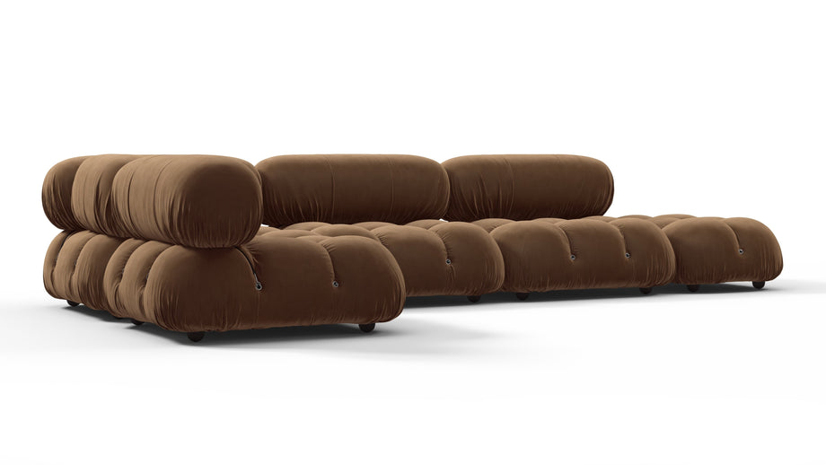 Bellini SectionalMocha Velvet