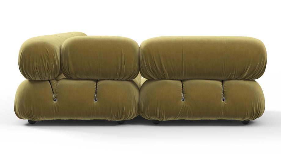 Bellini SectionalOlive Gold Velvet