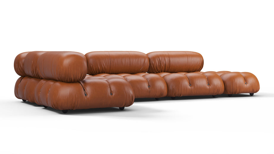 Bellini SectionalTan Premium Leather