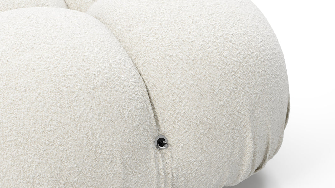 Bellini SectionalWhite Boucle