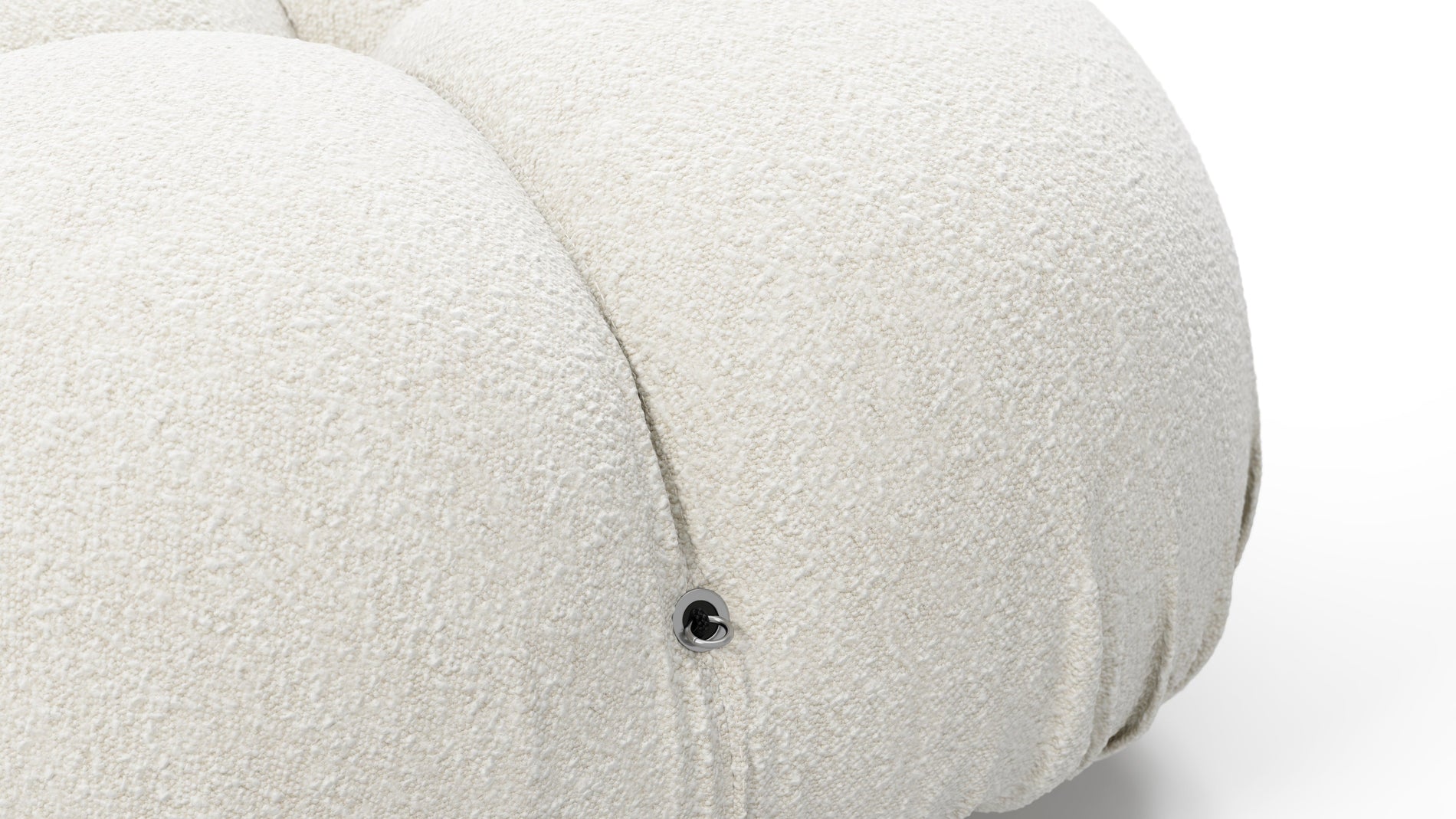 Bellini SectionalWhite Boucle