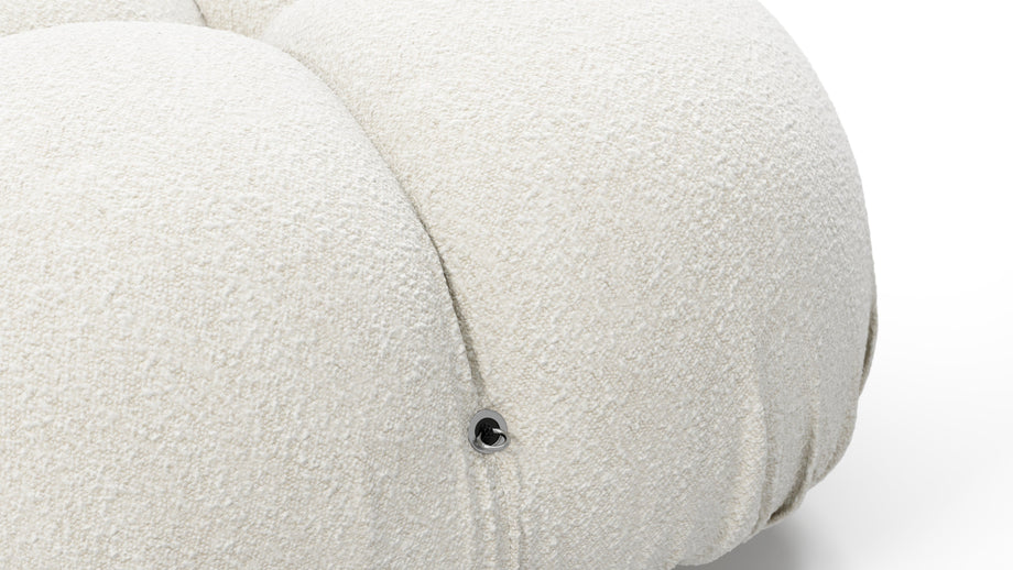 Bellini SectionalWhite Boucle