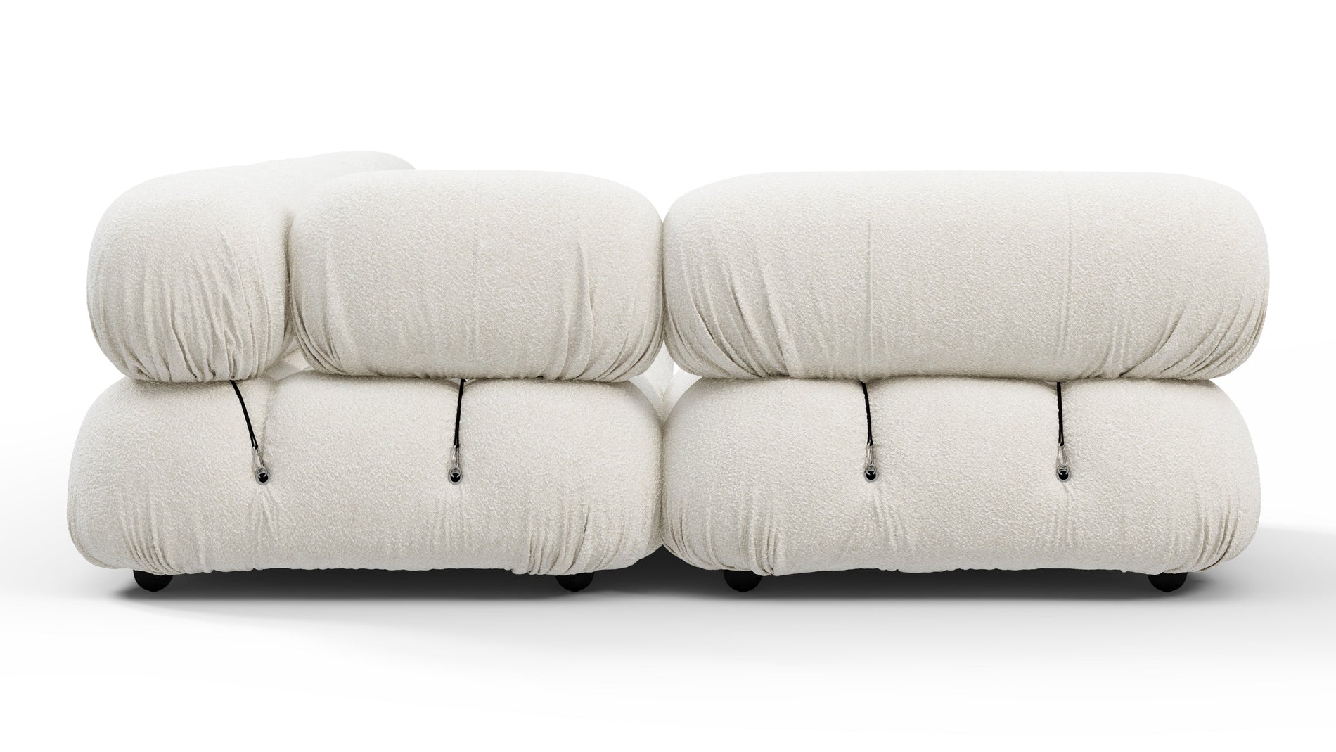 Bellini SectionalWhite Boucle