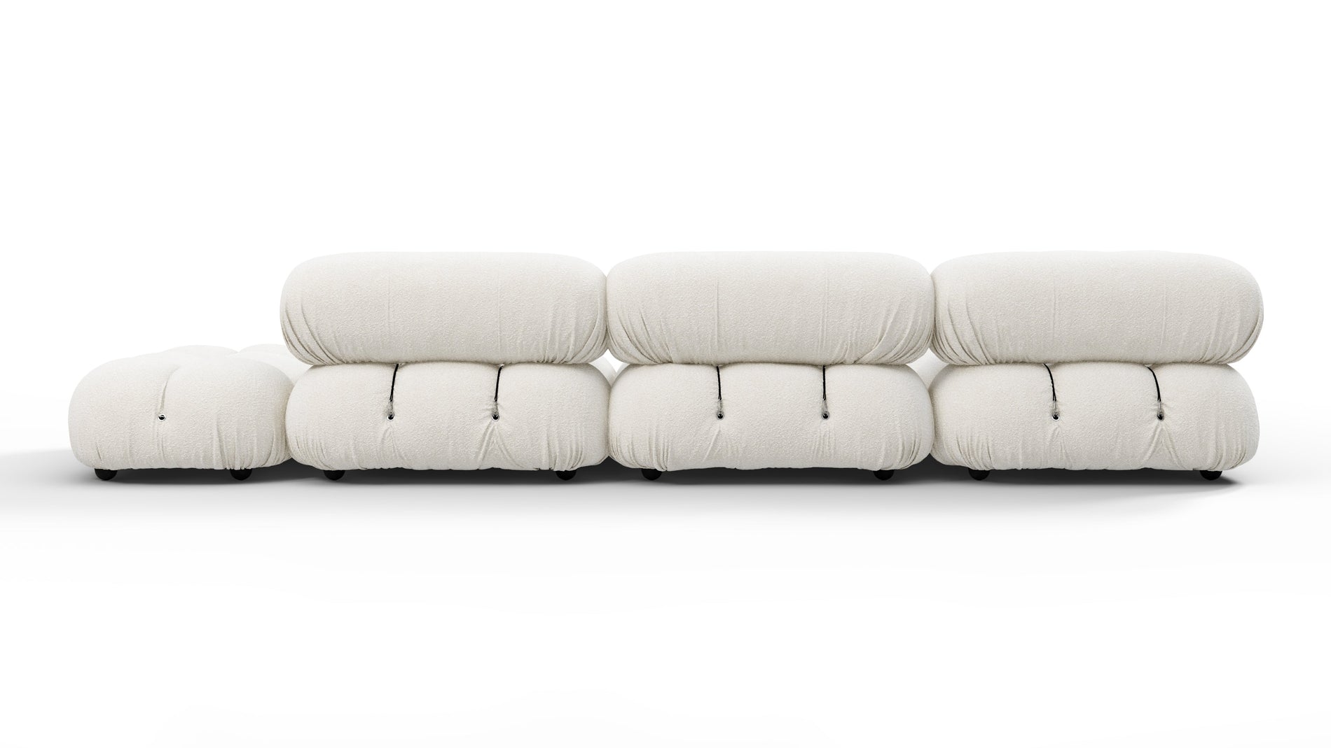 Bellini SectionalWhite Boucle