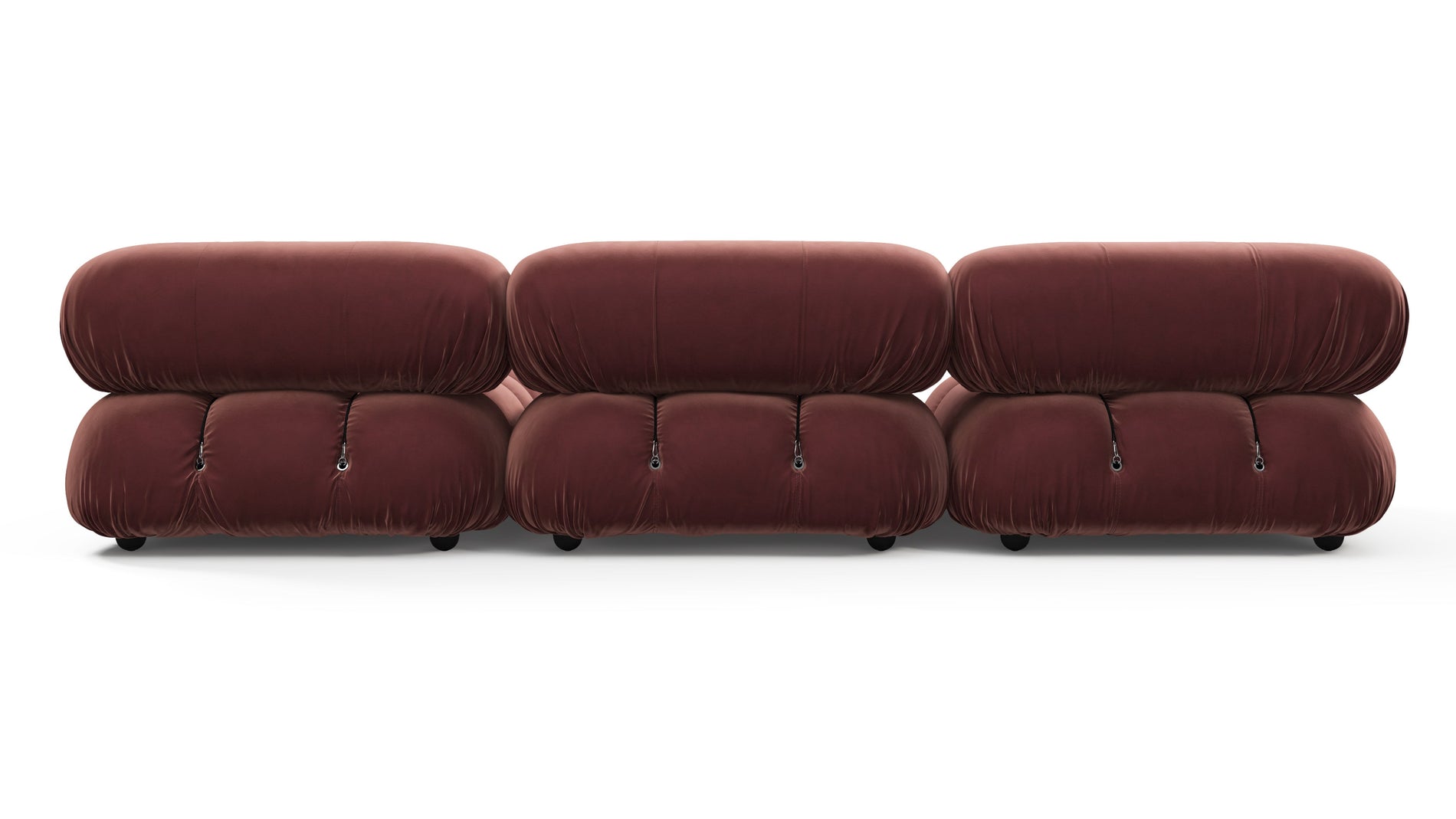 Bellini SectionalMaroon Velvet