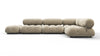 Bellini Sectional - Beige Gray Chenille - Image 1