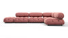 Bellini Sectional - Blush Pink Velvet - Image 1