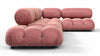 Bellini Sectional - Blush Pink Velvet - Image 4