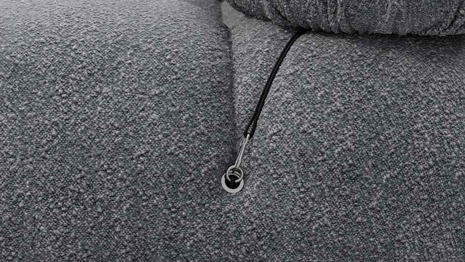 Bellini SectionalGray Boucle