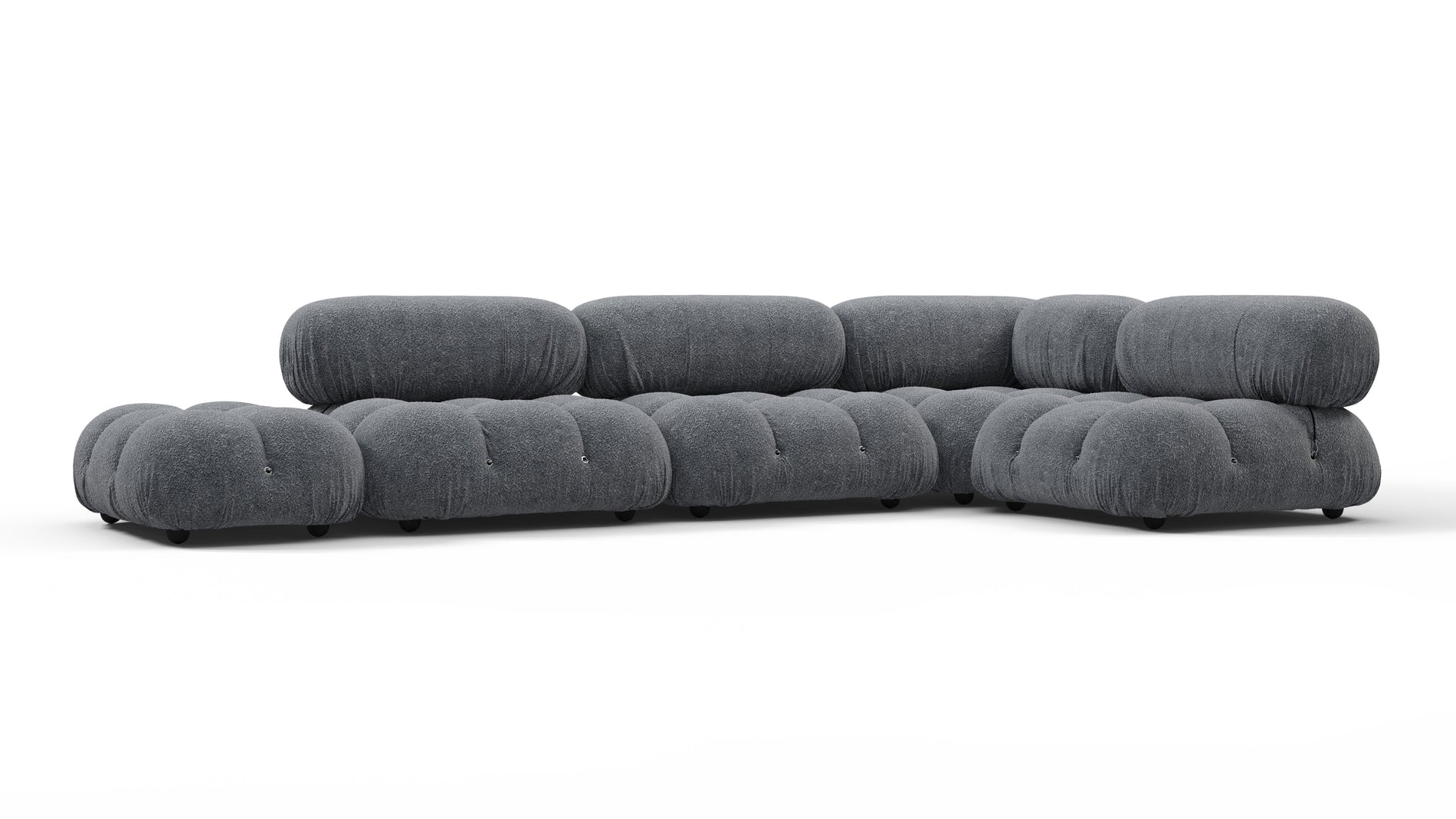Bellini SectionalGray Boucle