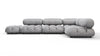 Bellini Sectional - Light Gray Velvet - Image 1