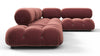 Bellini Sectional - Maroon Velvet - Image 4