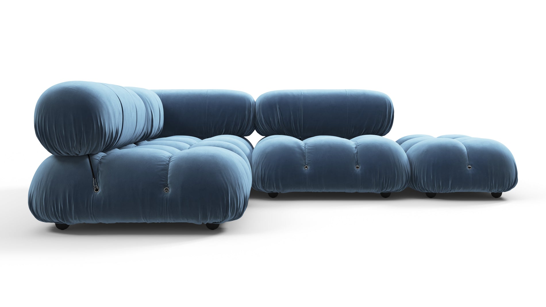 Bellini SectionalAegean Blue Samt