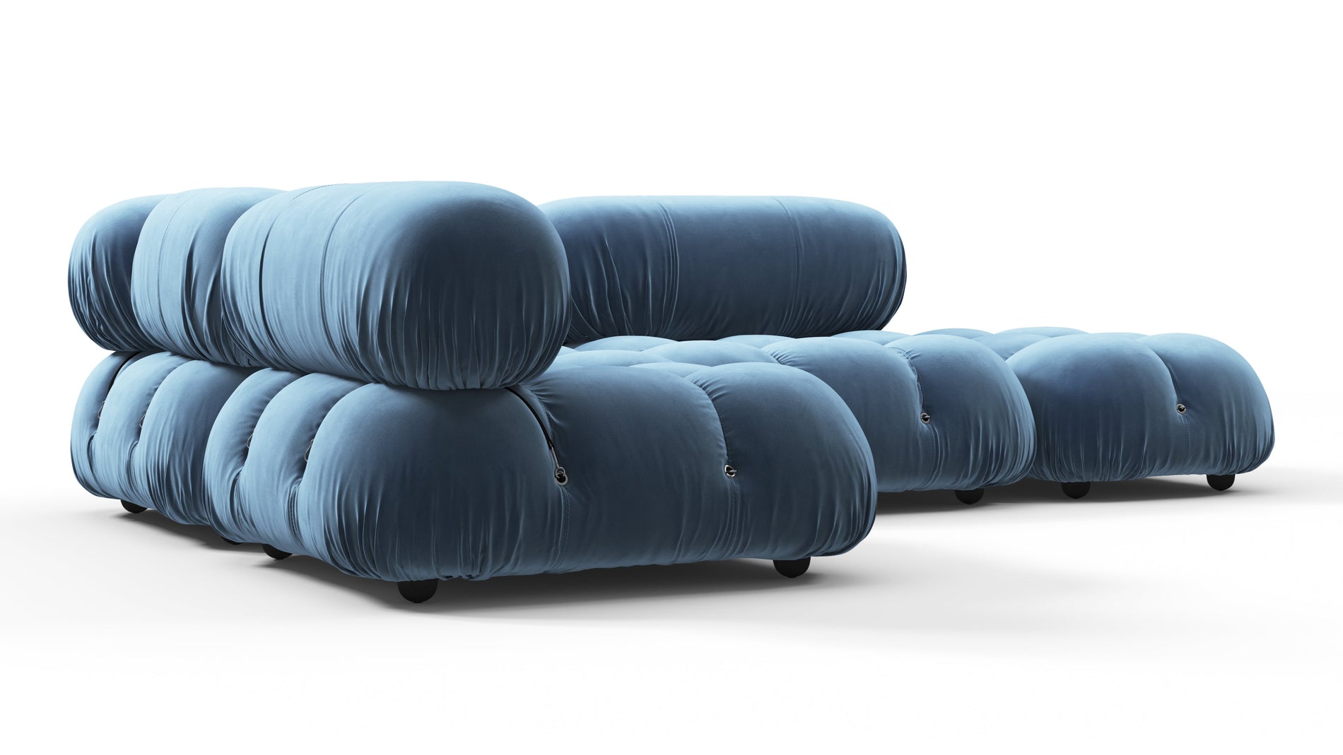 Bellini SectionalAegean Blue Samt