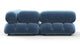 Bellini Sectional - Aegean Blue Velvet - Image 4