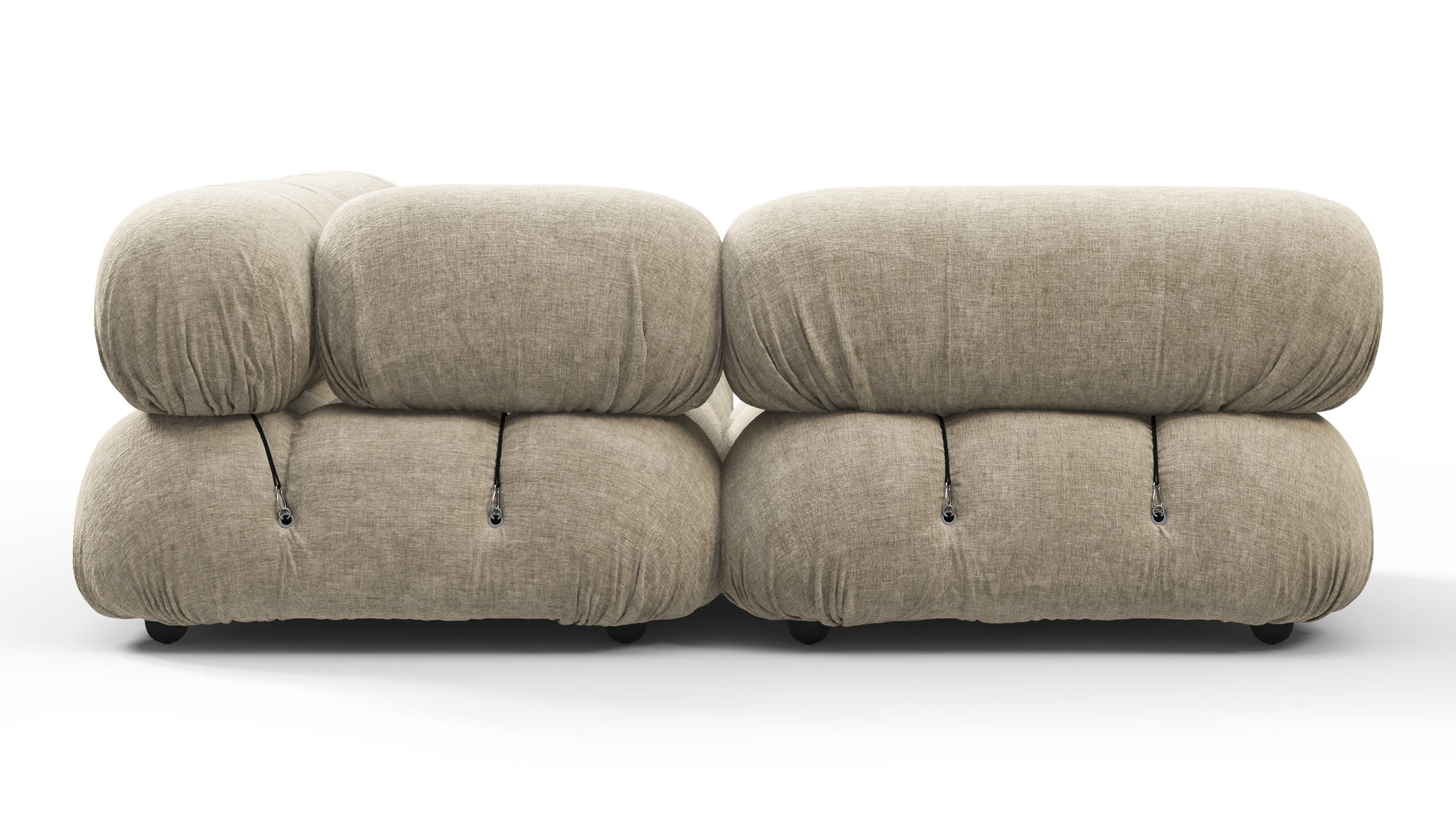 Bellini SectionalBeige Grey Chenille