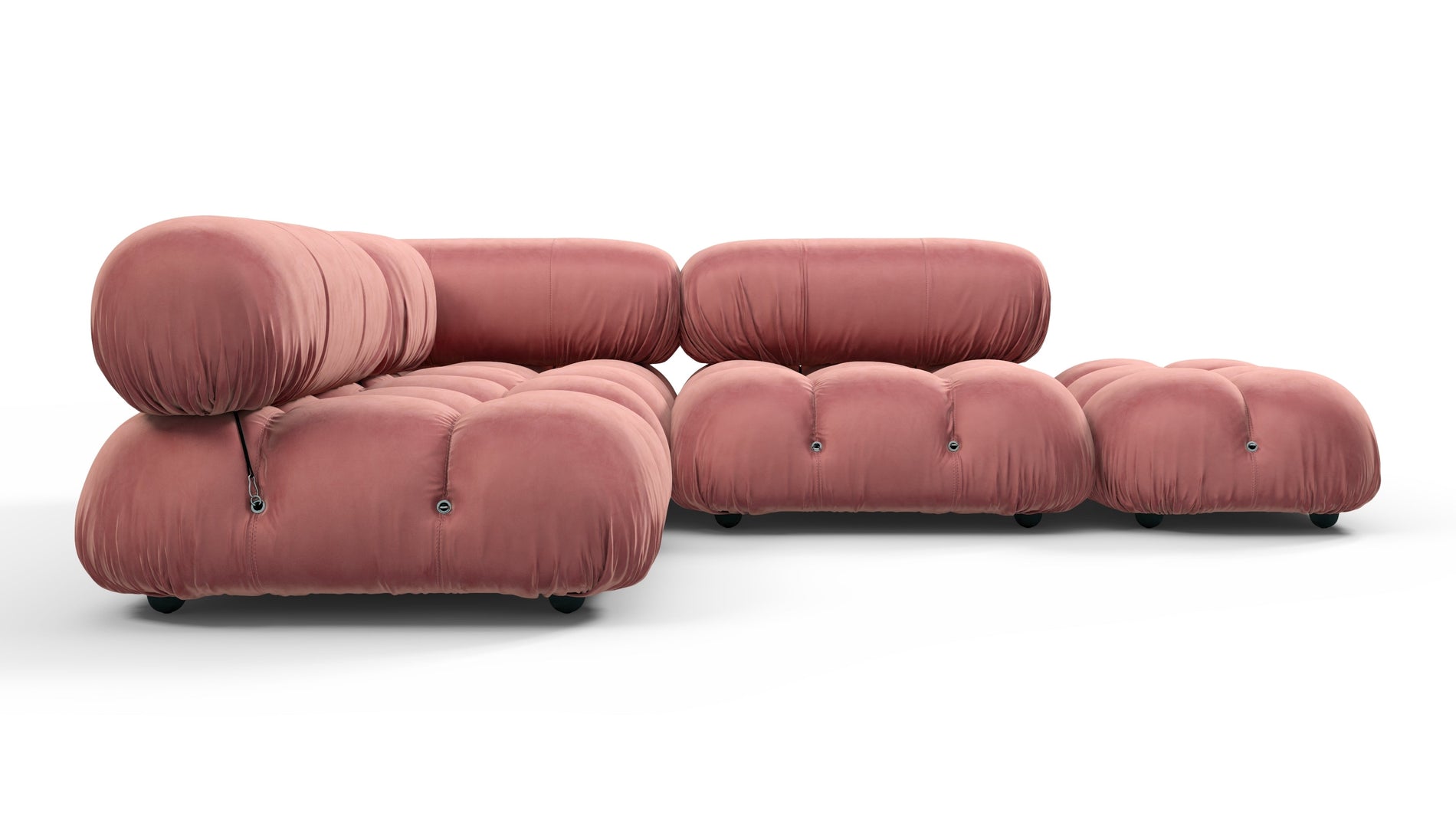 Bellini SectionalRouge Pink Samt