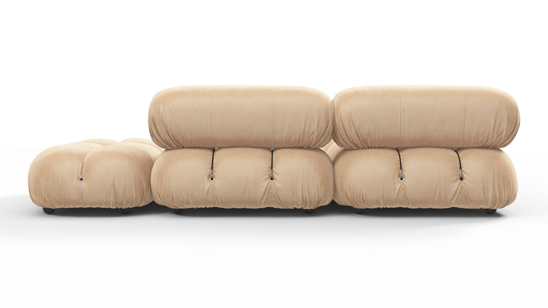 Bellini SectionalEcru Velvet