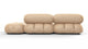 Bellini Sectional - Ecru Velvet - Image 5
