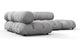 Bellini Sectional - Light Gray Velvet - Image 2