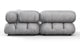 Bellini Sectional - Light Gray Velvet - Image 4