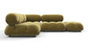 Bellini Sectional - Olive Gold Velvet - Image 1