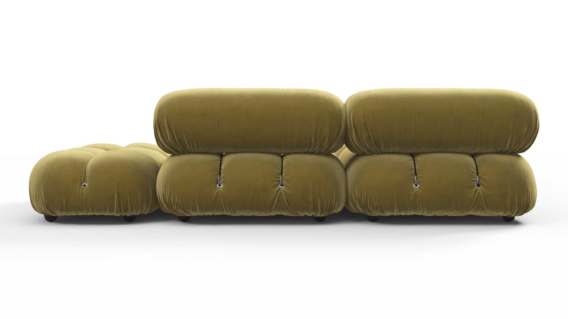 Bellini SectionalOliven Gold Samt