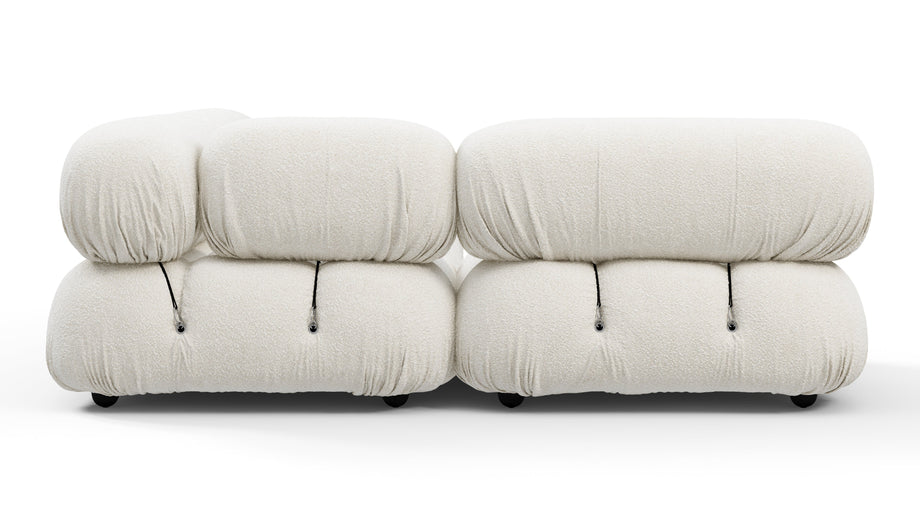 Bellini SectionalWhite Boucle