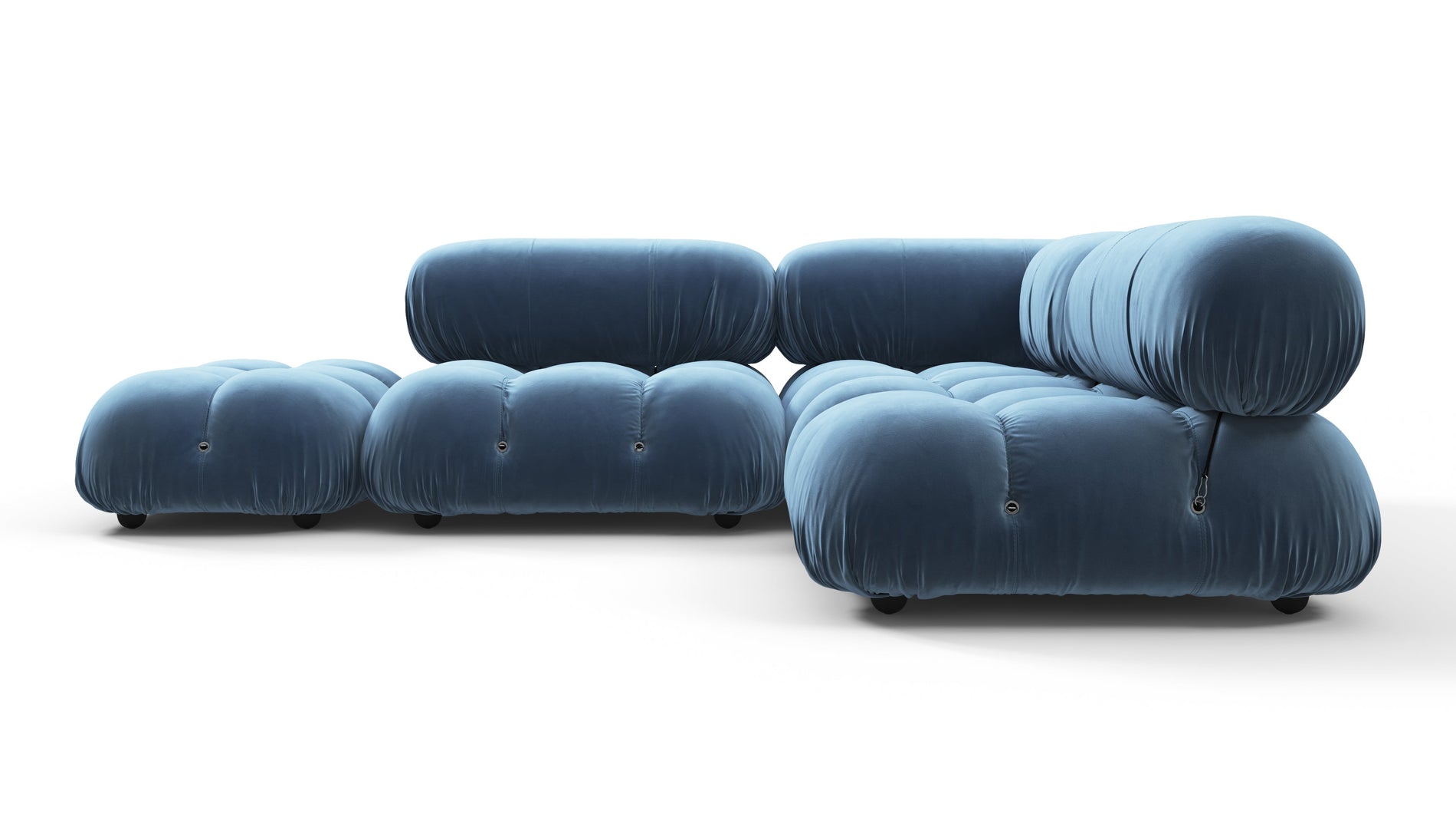 Bellini SectionalAegean Blue Samt