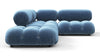 Bellini Sectional - Aegean Blue Velvet - Image 4