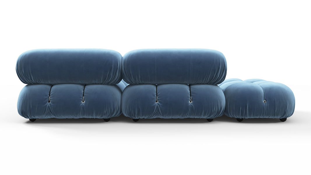 Bellini SectionalAegean Blue Velvet