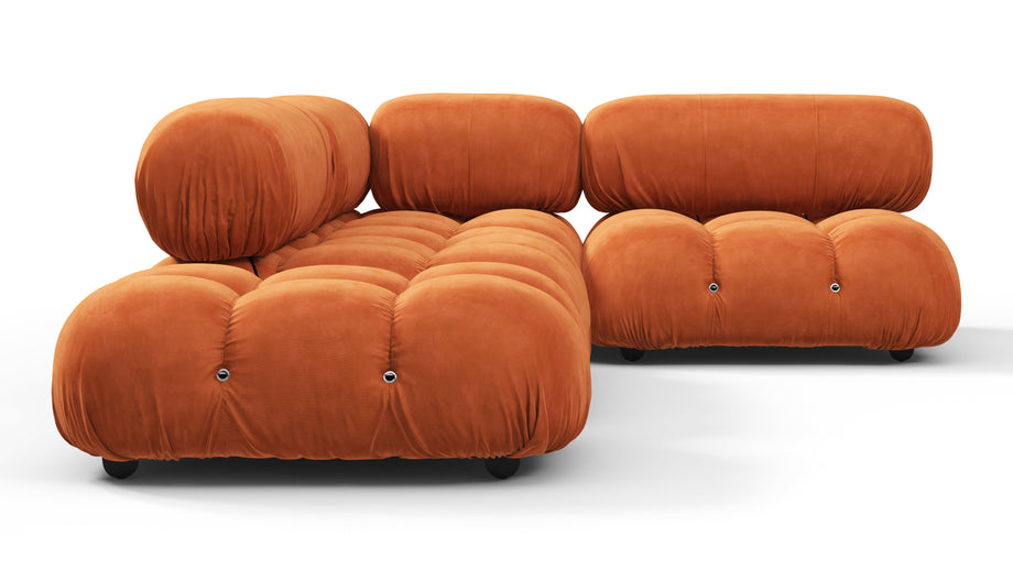 Bellini SectionalApricot Velvet