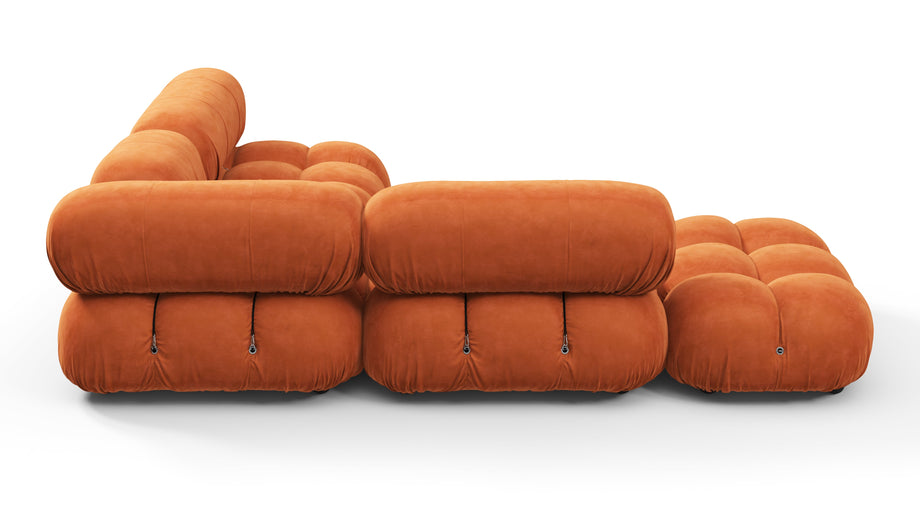 Bellini SectionalApricot Velvet